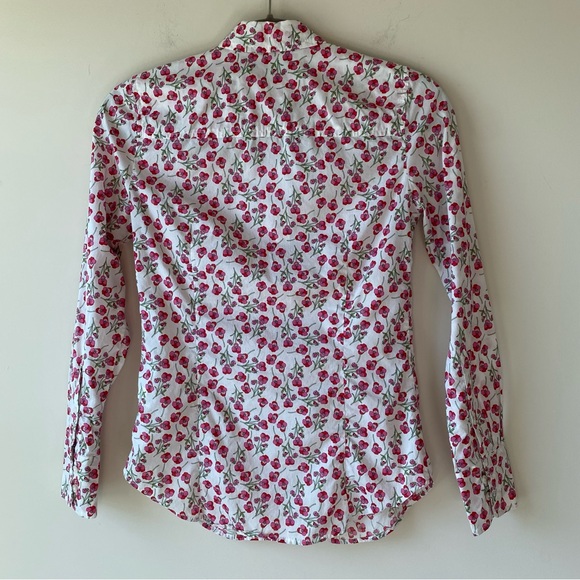 J. Crew Liberty® Fabric Floral Slim Perfect Shirt Size 00 - Picture 7 of 7